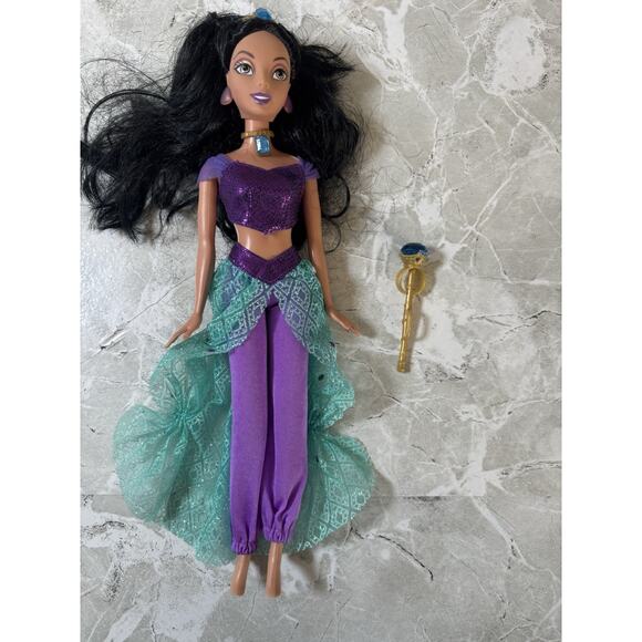Year 2006 Disney‎ Gem Princess 12 Inch Doll JASMINE K6928 with Tiara and Scepter - Picture 4 of 6